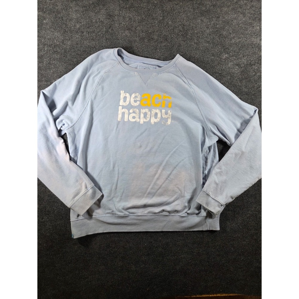30A Gear Beach Happy Recycled Plastic Raglan Sweatshirt Blue XL